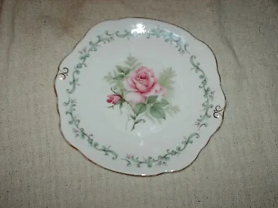 Buy Duchess Bone China Cake Plate Pink Rose Decoration 23.5 Cm Wide • 15£
