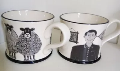 Buy Pair Of Yorkie Mugs By Moorland Pottery £15 • 15£