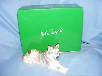 Buy John Beswick Wolf Lying JBDW4 Figurine Present Gift New Boxed • 34.91£