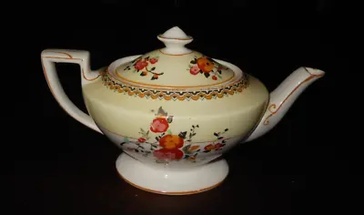 Buy Crown Ducal Ware England Aladdin Style Floral Design Tea Pot With Lid - Vintage • 18.91£