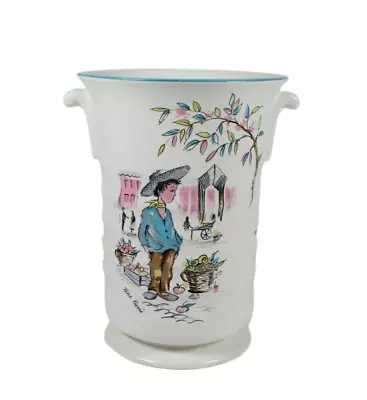Buy Crown Ducal 'Petit Pierre' Vintage 1950's Vase Ribbed Urn • 12£
