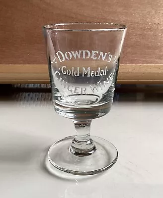 Buy Very Rare Enamelled Advertising Glass Dowden’s Ginger Wine Victorian Breweriana • 60£