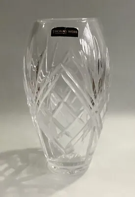 Buy Vintage THOMAS WEBB Crystal Large 9” Heavy Vase • 35.95£