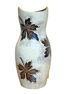 Buy Vintage Royal Norfolk Severn Staffordshire England Brown Floral Ceramic Vase 10  • 18.99£