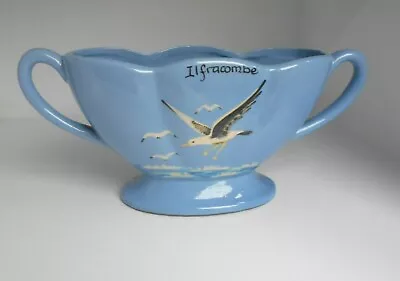 Buy Ilfracombe Babbacombe  Pottery  Flower Vase Seagulls -  8.5   Across  • 12£