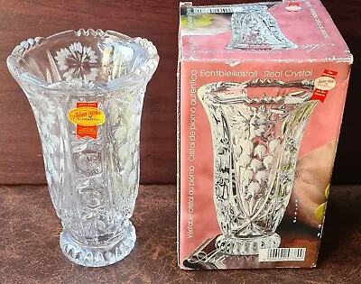 Buy Vintage Anna Hutte Bleikristall 24% Lead Crystal Glass Vase • 9£