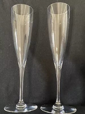 Buy Baccarat Crystal Dom Perignon Champagne Flute Glass Set Of 2~9 1/4 Inches Tall • 175.16£
