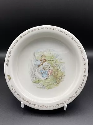 Buy Wedgewood Peter Rabbit Beatrix Potter Mrs.twiggy Winkle Porridge Bowl Vintage • 8£