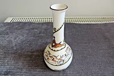 Buy Crown Staffordshire Hunting Scenes Bud Vase Mint Condition • 14£