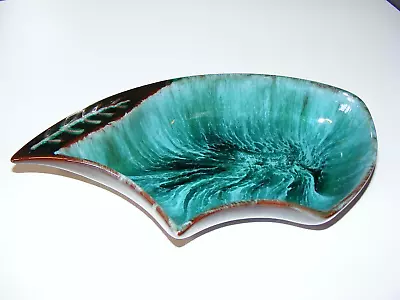 Buy Canadian Blue Mountain Pottery Dish. Leaf Bowl. Mint With Original Label • 8.99£