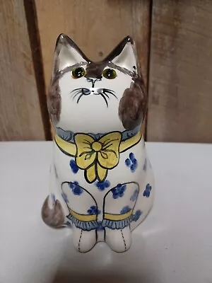 Buy Vintage 1986 Large 7.5” Tall Joan De Bethel Rye Pottery Cat - Made In England • 144.58£