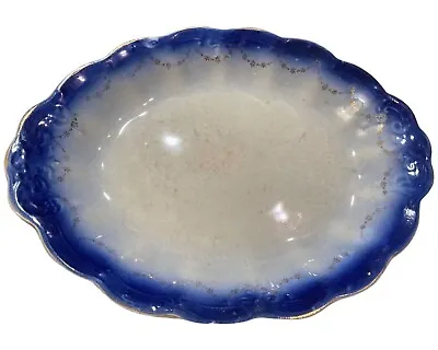 Buy Antique Blue Flow La Francaise Cobalt 12½ Inch Serving Platter  Dinnerware • 36.64£
