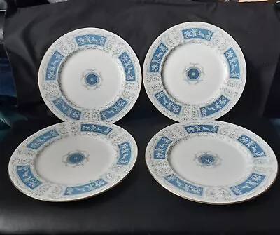 Buy Coalport Revelry Blue Dinner Plates X4 • 28£