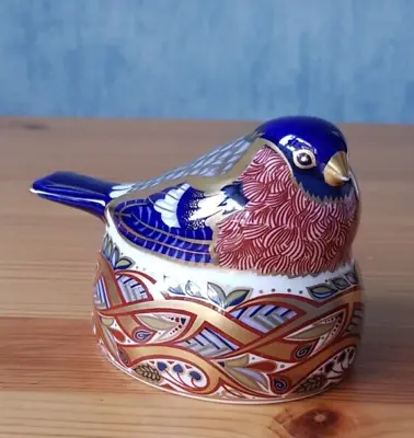 Buy Royal Crown Derby Nesting Bullfinch Paperweight, Gold Stopper, Perfect • 64£