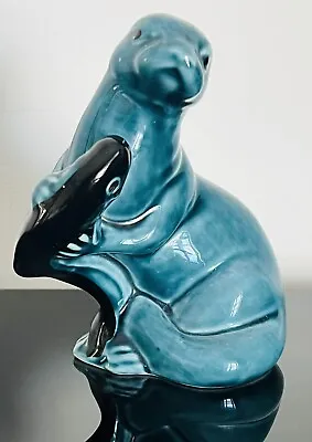 Buy Genuine Vintage ‘Poole’ Pottery Otter With Fish Figurine • 4£