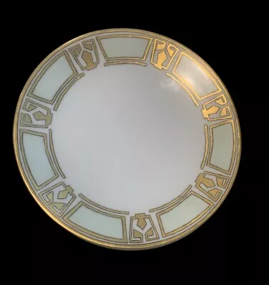 Buy Vintage French Limoges Art Deco Hand Painted Gold 9.25” Plate Serving Rare • 27.02£