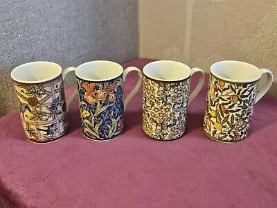 Buy 4x Dunoon Stoneware Tea/Coffee Mugs - Adapted From William Morris / Henry Dearle • 17.99£