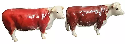 Buy Original Beswick  Pair Of Hereford Cows - Champion Of Champions 1360 • 39.99£