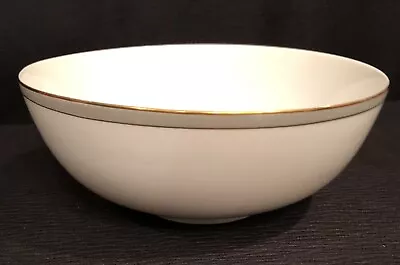Buy Vintage Thomas Germany Porcelain Serving Bowl-Platinum/Gold Band Trim 8”-Mint • 11.44£