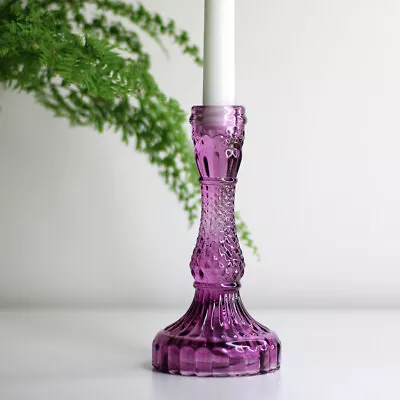 Buy Colourful Candlestick Holders | Bright Coloured Glass Candle Holder | Home Decor • 8£