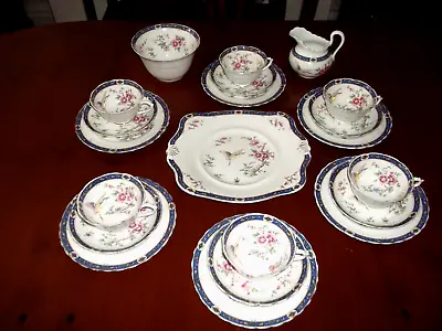 Buy C.1920's Tuscan China (Plant Family) Tea Set 21-piece, Staffordshire, England • 140£