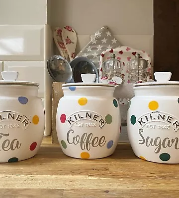 Buy Emma Bridgewater Themed Kilner Tea Coffee Sugar Canister Set - Handmade To Order • 46£