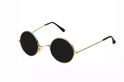Buy Black - Round Lennon Glasses Ozzy Hippie Hippy Fancy Dress 60s 70s Festival • 2.75£