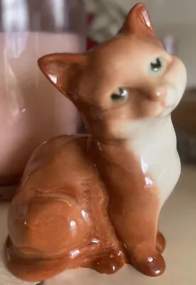 Buy GINGER KITTEN Beswick Gloss Pottery. 8cm Tall. Vintage. Genuine Collectible • 15£