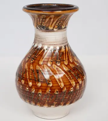 Buy Vintage Reactive Glaze Vase West German Studio Pottery Honeycomb Decor • 16.14£