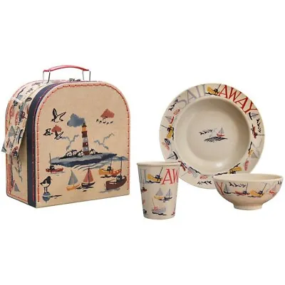Buy Emma Bridgewater Childrens Dining Set Sail Away Rice Husk 3 Piece Picnic Set • 18.50£