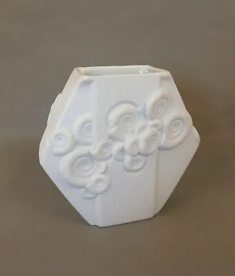Buy Postcard Alboth & Kaiser Vase Shells Ammonite Biscuit Porcelain White MidCentury 569 • 31.21£