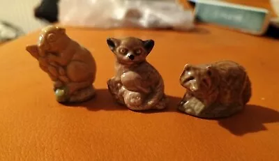 Buy 3 Wade Whimsies Animals Bushbaby Squirrel And A Raccoon Figures Free Uk Post • 9.99£