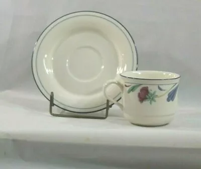 Buy Lenox Poppie On Blue Flat Cup An Saucer Set  • 9.10£