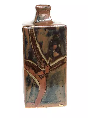 Buy Shoji Hamada Genuine Very Rare Small Square Slab Bottle Vase Vgc With Provenance • 3,250£