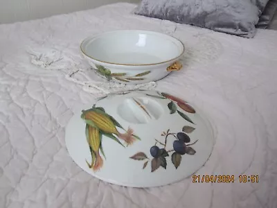 Buy Royal Worcester Evesham Gold Casserole Dish Oven To Tableware Shape 22 Size 3 • 9.70£