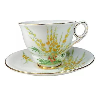 Buy Royal Stafford  BROOM  Vintage Teacup And Saucer Bone China • 14.99£