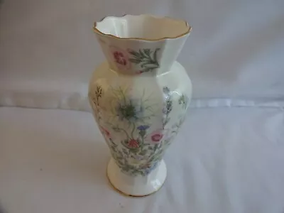 Buy Vintage  Aynsley Wild Tudor Fine Bone China Vase 16 Cm Tall • 12£