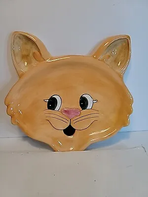 Buy Fitz & Floyd Ceramic Embossed Cat Plate Childrens Serving Dish Dinnerware Plate • 17.05£