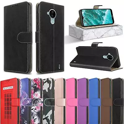 Buy For Nokia C30 Case, Slim Leather Wallet Magnetic Flip Stand Phone Cover • 5.45£