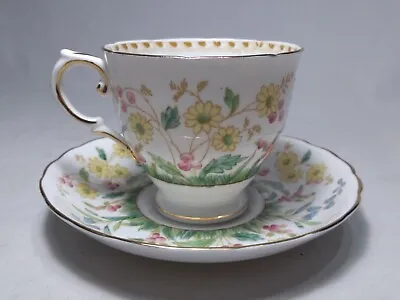 Buy Tuscan Fine English Bone China Tea Cup And Saucer Pink Yellow Blue Floral • 74.92£