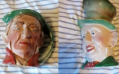 Buy Pair Of Beswick Large Toby Jugs Dicken's Characters Scrooge 372 And Micawber 310 • 14.95£