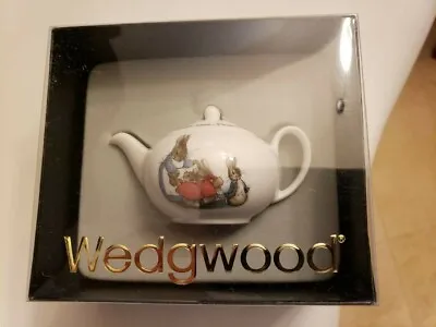 Buy Wedgwood PETER RABBIT Miniature Tea Pot England BEATRIX POTTER MINI NEW In Box • 57.49£