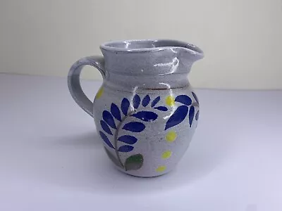 Buy Small Grey  Glazed Terracotta Floral Decorative Vase / Jug  • 12.99£