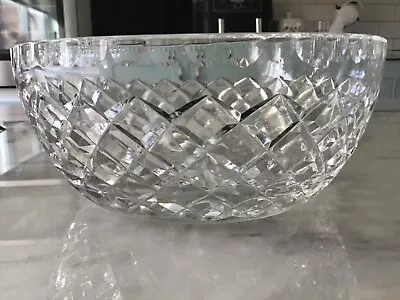 Buy Very Heavy Vintage Crystal Cut Glass Fruit / Trifle Bowl • 6£