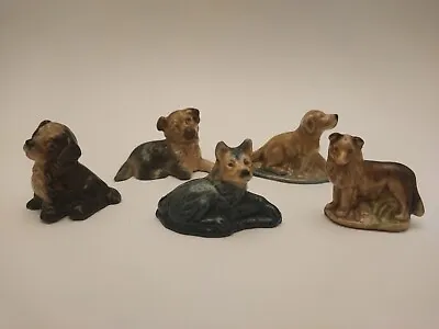 Buy Wade Whimsies Collection Of Dogs & Puppies X5 • 5£