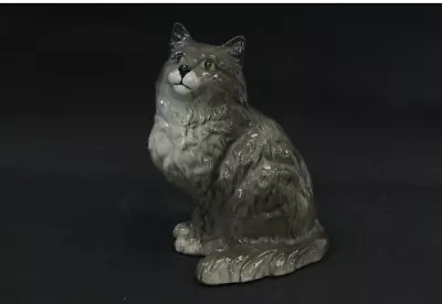 Buy BESWICK 1867 GREY SEATED PERSIAN CAT 8.5 -Excellent Condition • 18.99£