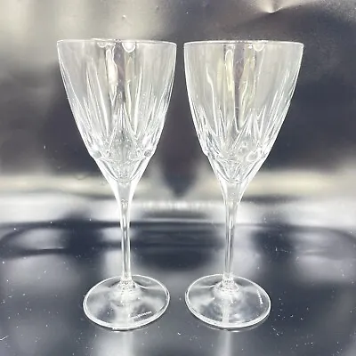 Buy Pair Of Royal Doulton Crystal Wine Water Glasses Rare 8  Inch Replacements • 26.89£