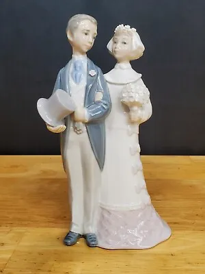 Buy Lladro Vintage Bride And Groom 4808 Couple Getting Married Retired Figurine • 29.83£