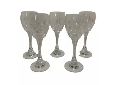 Buy Small Sherry Tall Crystal Glasses Set Of 5  • 11.99£