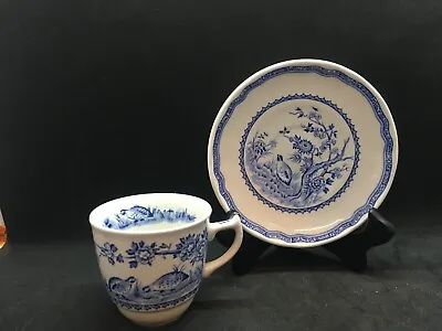 Buy Furnivals Quail 1913 England China Blue Teacup And Saucer • 11.53£